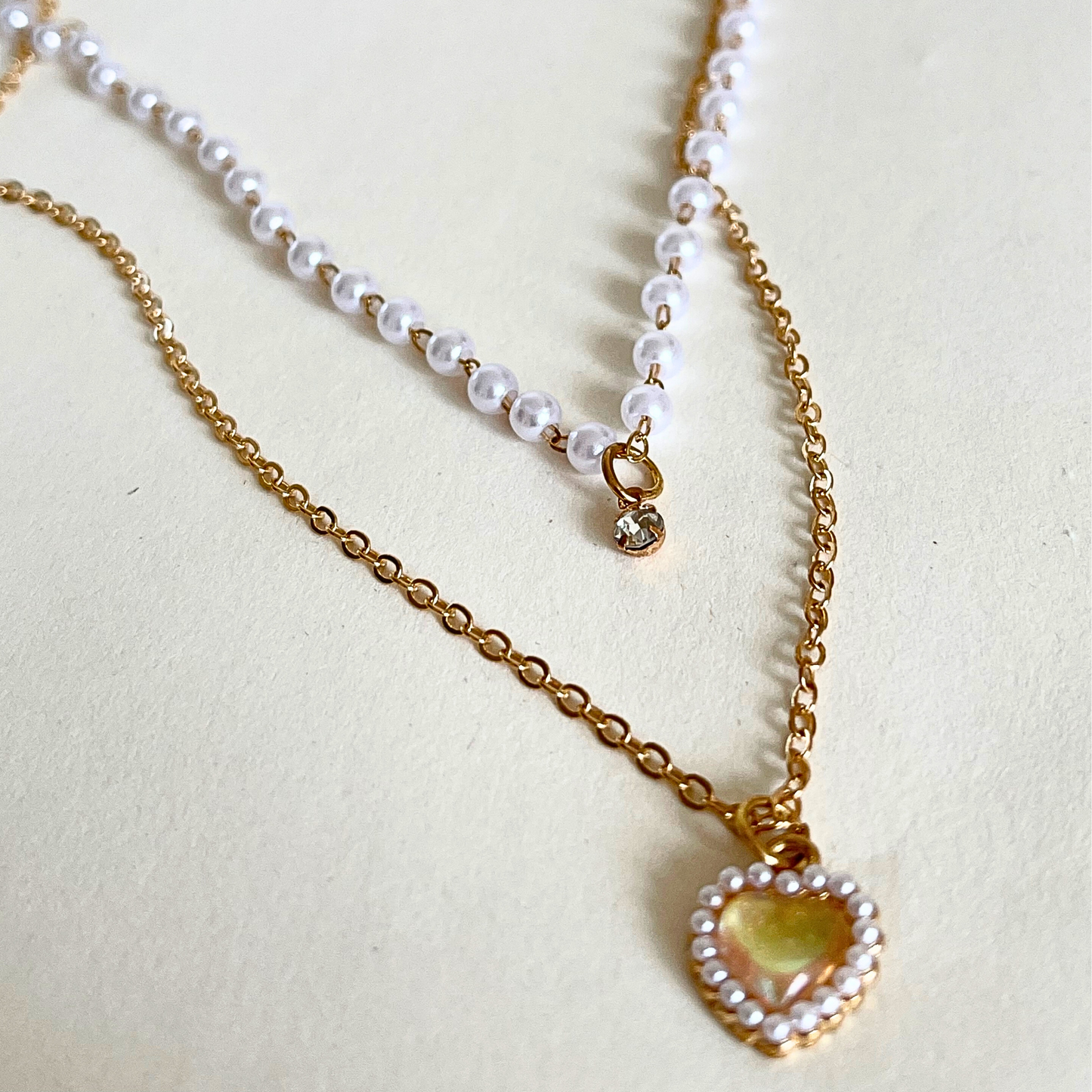 Pearl Heart Necklace